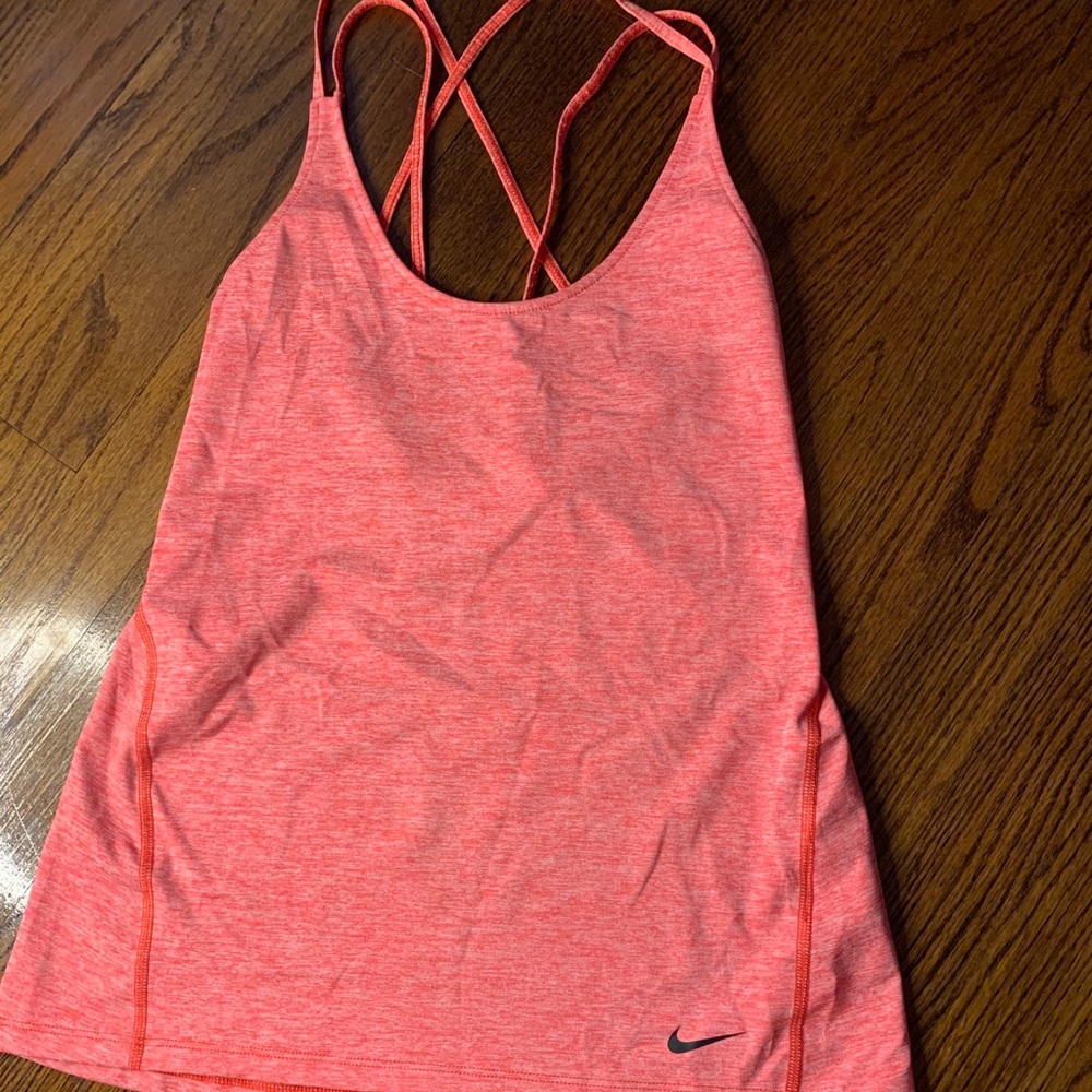 Light pink nike work out shirt